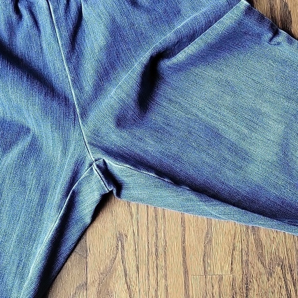 Soft Surroundings Denim Pullon Jean Elastic Band Streatchy Straight Medium Wash - Picture 6 of 14